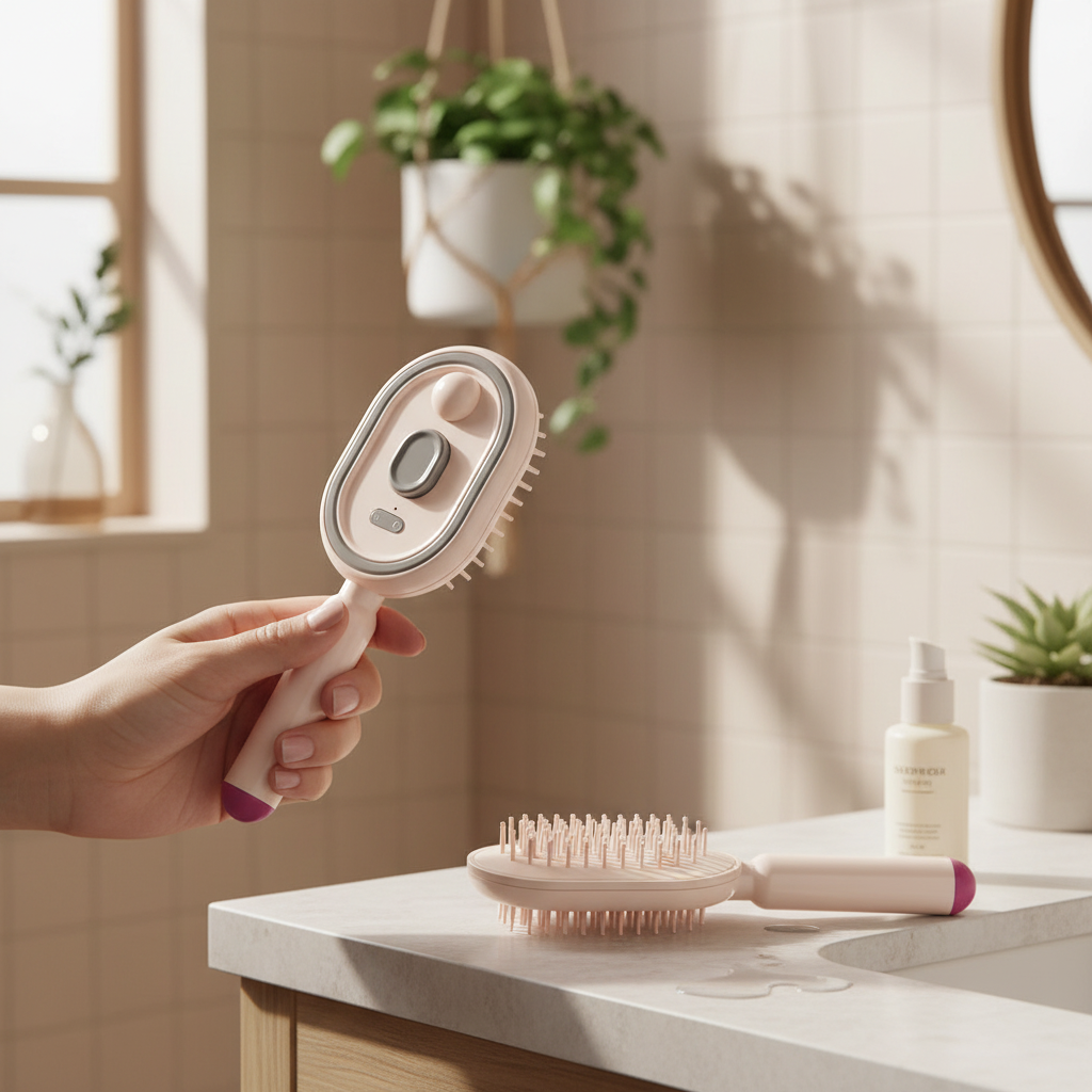 Electric Spray Air Cushion Massage Comb for Hair Growth & Scalp Care