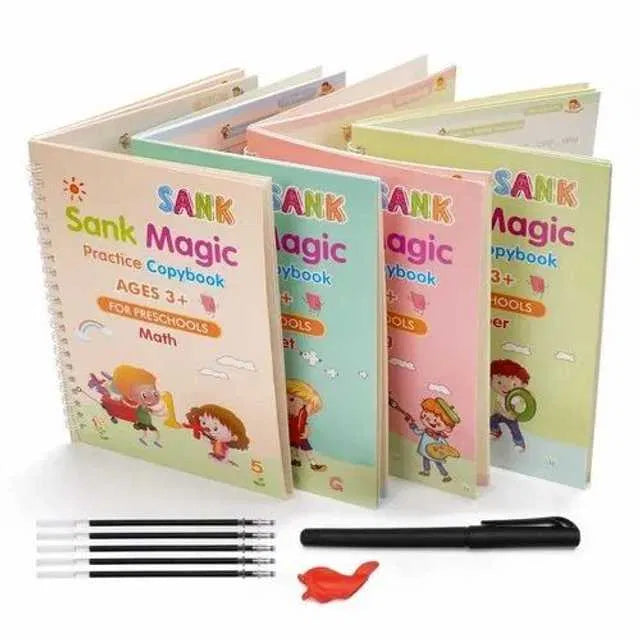 Magic Practice Copybook - Reusable Handwriting Workbook Set
