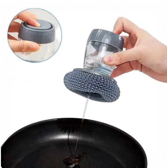 Soap Dispensing Dish Brush - Scrub and Clean Faster