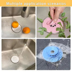 Universal Stopper and Strainer, Strainer and Drain Collapsible Silicone Kitchen Sink Drain Stopper, Catch Food Particles