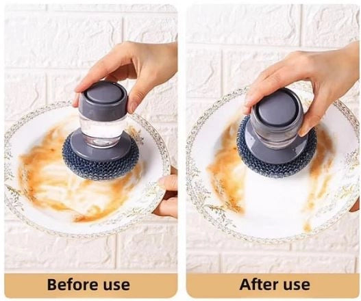 Soap Dispensing Dish Brush - Scrub and Clean Faster