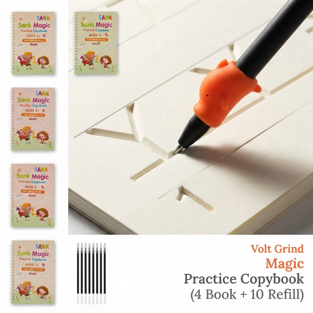 Magic Practice Copybook - Reusable Handwriting Workbook Set